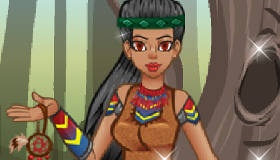 play Tribal Beauty Barbie Dress Up