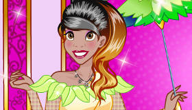 play Disney Princess Tiana Emo Dress Up
