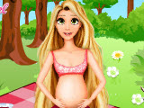 Pregnant Rapunzel Picnic Day