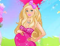 play Pregnant Barbie Wedding Dress