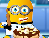 Minion Cooking Banana Cake