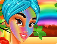 play Princess Jasmine Flower Facial Makeover