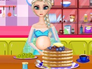 play Pregnant Elsa Cooking Pancakes