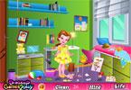 play Little Princess Belle Room Cleaning