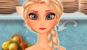 play Queen Elsa Making Cupcakes