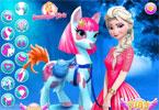 play Elsa Pony Caring