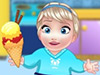 play Baby Elsa Cooking Homemade Icecream