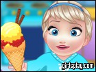 play Baby Elsa Cooking Homemade Ice-Cream