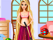 play Pregnant Rapunzel Room Cleaning