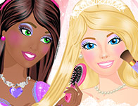 play Barbie Bride And Bridesmaids Makeup