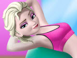 play Queen Elsa Gym Workout