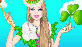 play Barbie Shamrock Celebration Dress Up
