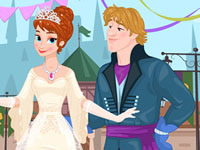 play Frozen Wedding Dress