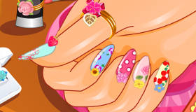 play Spring Floral Manicure