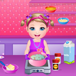 play Kim Baby In Kitchen