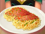 play Anna Cooking Spaghetti