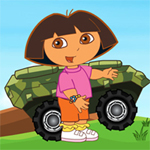 play Dora Driving Armored Car