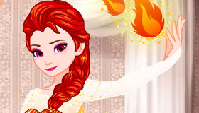 play Frozen Elsa Fiery Makeover