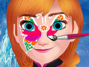 play Frozen Anna Face Painting Kissing