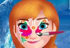 play Frozen Anna Face Paint