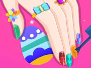 play Barbie Easter Nails Designer