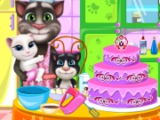 play Tom Family Cooking Cake