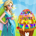 play Pregnant Elsa Easter Egg