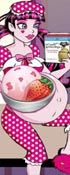 play Pregnant Draculaura Ice Cream Decor