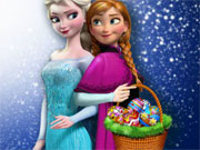 Elsa And Anna Eggs Painting