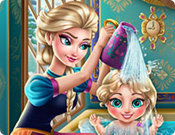 play Elsa Baby Wash