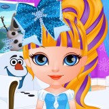 play Baby Barbie Frozen Hair Salon