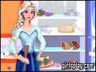 play Elsa Fridge Cleaning