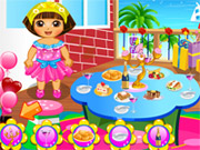 play Dora Party Preparing