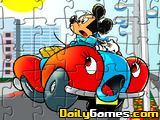 play Mickey Car Puzzle