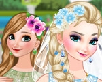 play Bride Elsa And Bridesmaid Anna