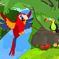 play Wow Red Parrot Escape