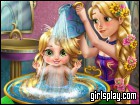 play Rapunzel Baby Wash