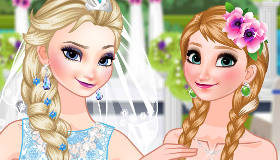 play Bride Elsa And Bridesmaid Anna Frozen