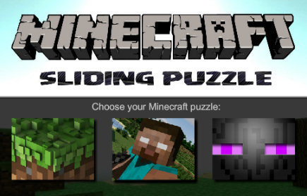 play Minecraft Sliding Puzzle