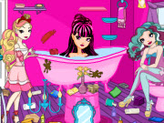 play Ever After High Bathroom Cleaning