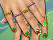 play Christmas Nails Kissing