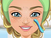 play Miley Cyrus Spa Kissing