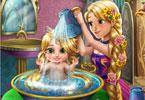 play Rapunzel Baby Wash