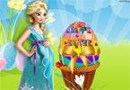 play Pregnant Elsa Easter Egg