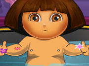 play Dora Bathing