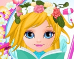 play Baby Barbie Flower Braids