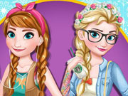 play Modern Frozen Sister Kissing