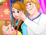 play Anna And Kristoff Care Newborn Princess