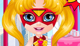 play Baby Barbie Superhero Style