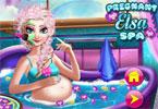 play Pregnant Elsa Spa